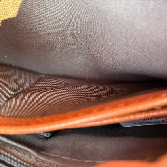 Joy Susan Vegan Leather Wristlet  Clutch Brown - Picture 11 of 11